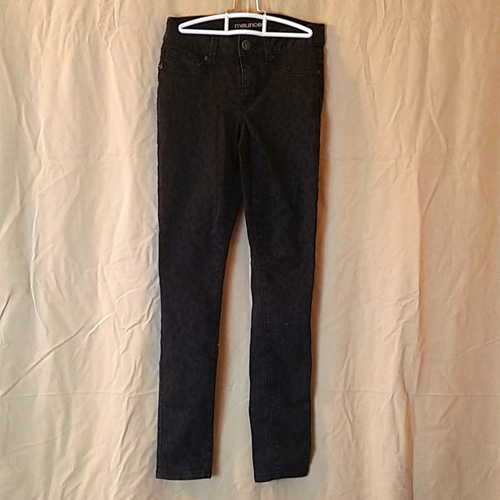 Mairices XS Reg length black animal print pants